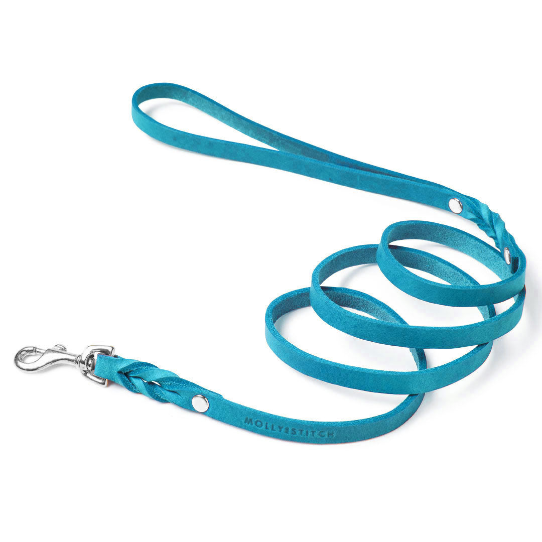 Butter Leather City Hundeleine - Fiji Blue