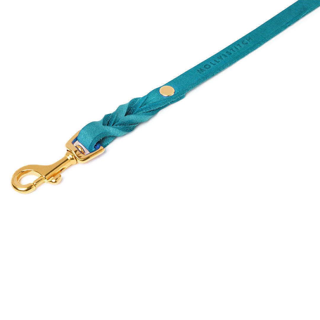 Butter Leather City Hundeleine - Fiji Blue
